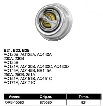 ORB-15580	Orbitrade Termostat 82gr. B21,B23,B25