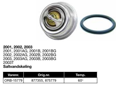 ORB-15779	Orbitrade Termostat 60gr.2001,2002,2003 Salt.v.k