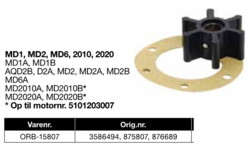ORB-15807	Orbitrade Impeller MD1,MD2,MD6,2010,2020