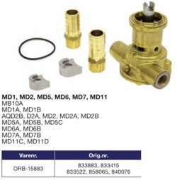 ORB-15883	Orbitrade Sea Pump. MD1,MD2,MD5,MD6,MD7,MD11