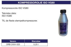 ORB-2404-025	Orbitrade Compressor oil ISO VG 80