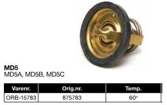 ORB-15783	Orbitrade Termostat 60gr. MD5A/B/C